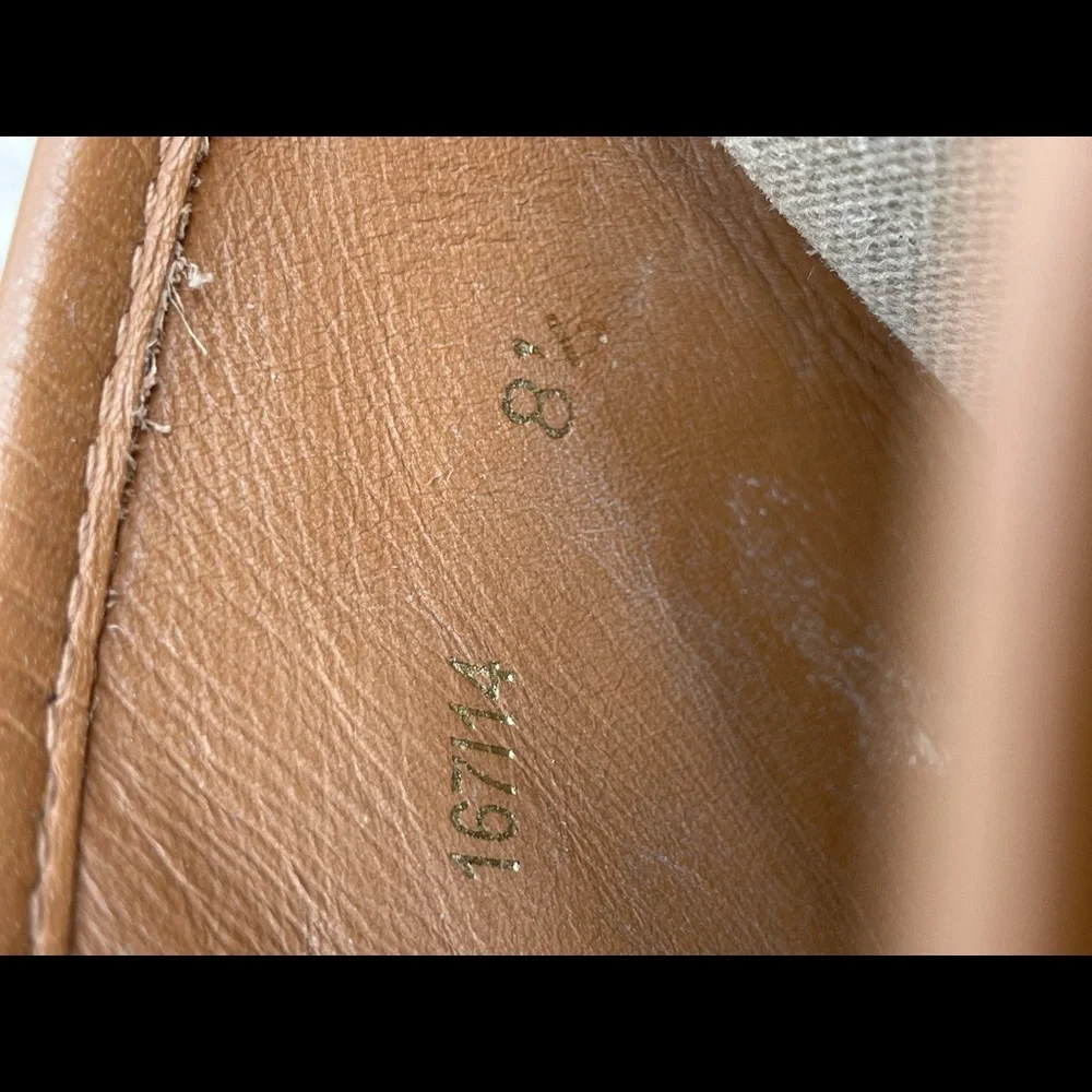 Tory Burch Beige Canvas Wedge Espadrille Mules